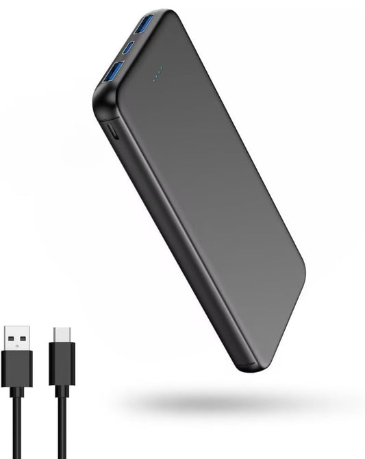 VANYUST Portable Charger, 10000mAh Power Bank with 15W Fast Charging, USB-C in&Out External Battery Pack Compatible with iPhone 15/14/13/12 Series and Android Phone